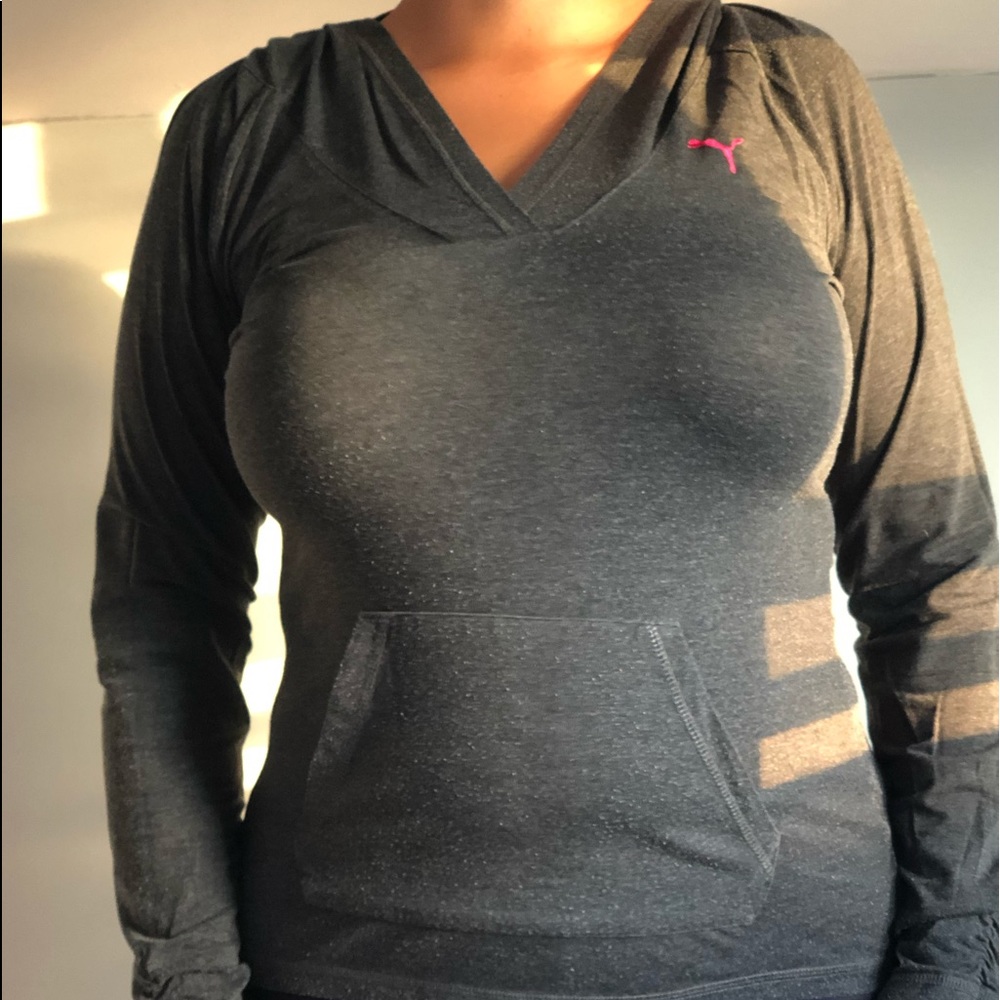 Women’s Puma Grey Hood Shirt